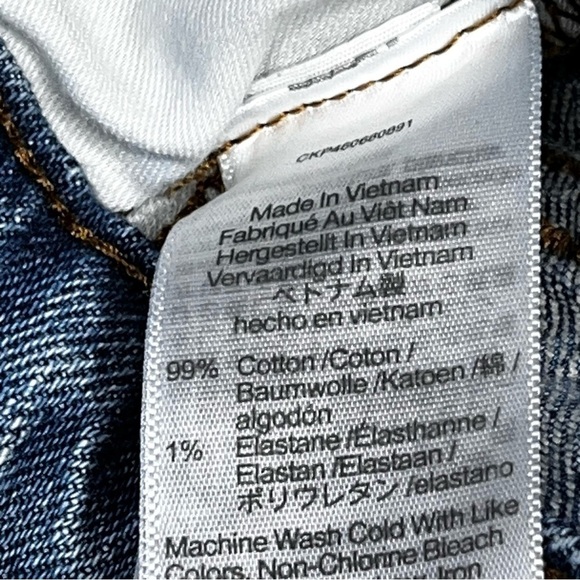 Madewell The Mid Rise Perfect Vintage Jean size 29 Distressing 10” rise - Picture 14 of 14